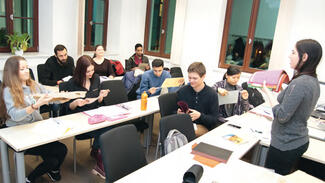 Deutschunterricht in Freiberg (Foto: TU Bergakademie Freiberg/Detlev Müller)