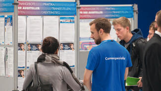 Job- und Praktikumsangebote auf der Karrieremesse ORTE in Freiberg (Foto: TU Bergakademie Freiberg/Detlev Müller)