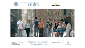Projektpräsentation: Regional – International: Study & Work in Ulm
